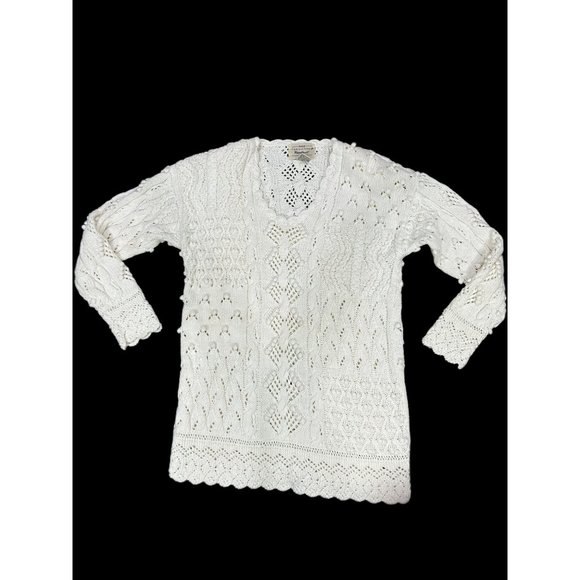 Vintage Yarnworks Hand Knit Knotted Sweater Size L - Picture 1 of 6
